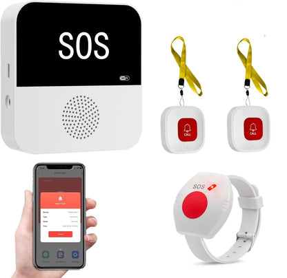 Wireless Wifi Elderly Caregiver Pager SOS Call Button