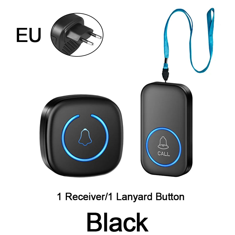 Wireless Lanyard Elderly Pager Smart SOS Call Button Paramedic Pager Emergency Call Button for Kid Elderly Patient Advanced Care