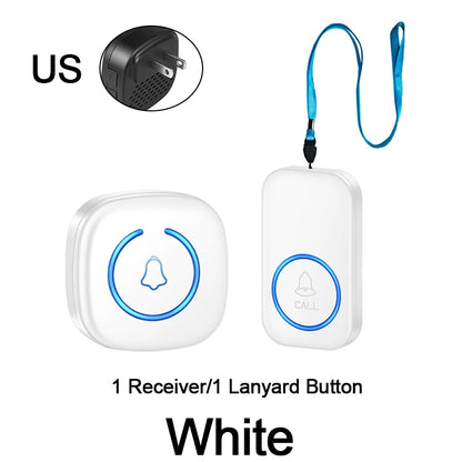 Wireless Lanyard Elderly Pager Smart SOS Call Button Paramedic Pager Emergency Call Button for Kid Elderly Patient Advanced Care