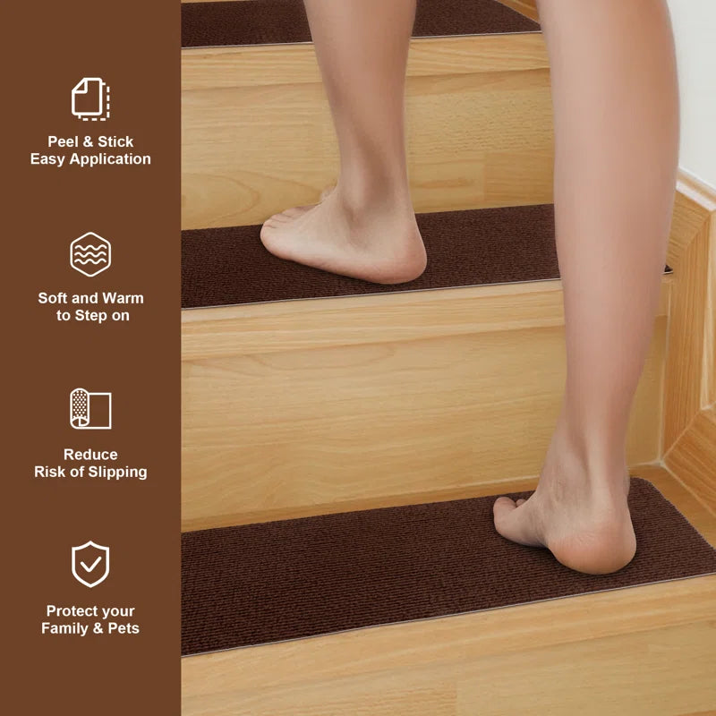 Non-Slip Carpet Stair Treads Indoor (Set of 15)
