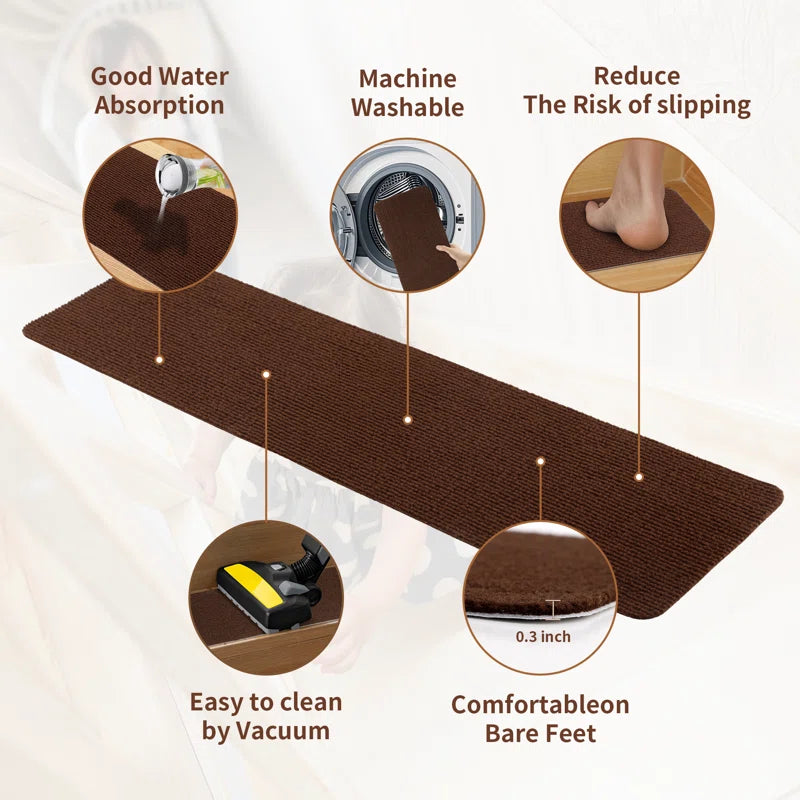 Non-Slip Carpet Stair Treads Indoor (Set of 15)