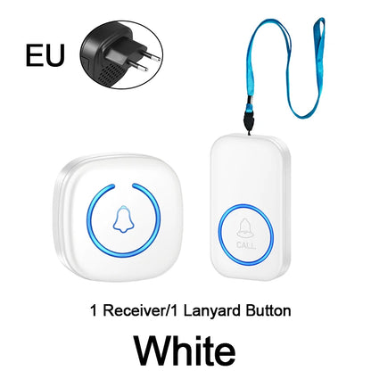 Wireless Lanyard Elderly Pager Smart SOS Call Button Paramedic Pager Emergency Call Button for Kid Elderly Patient Advanced Care