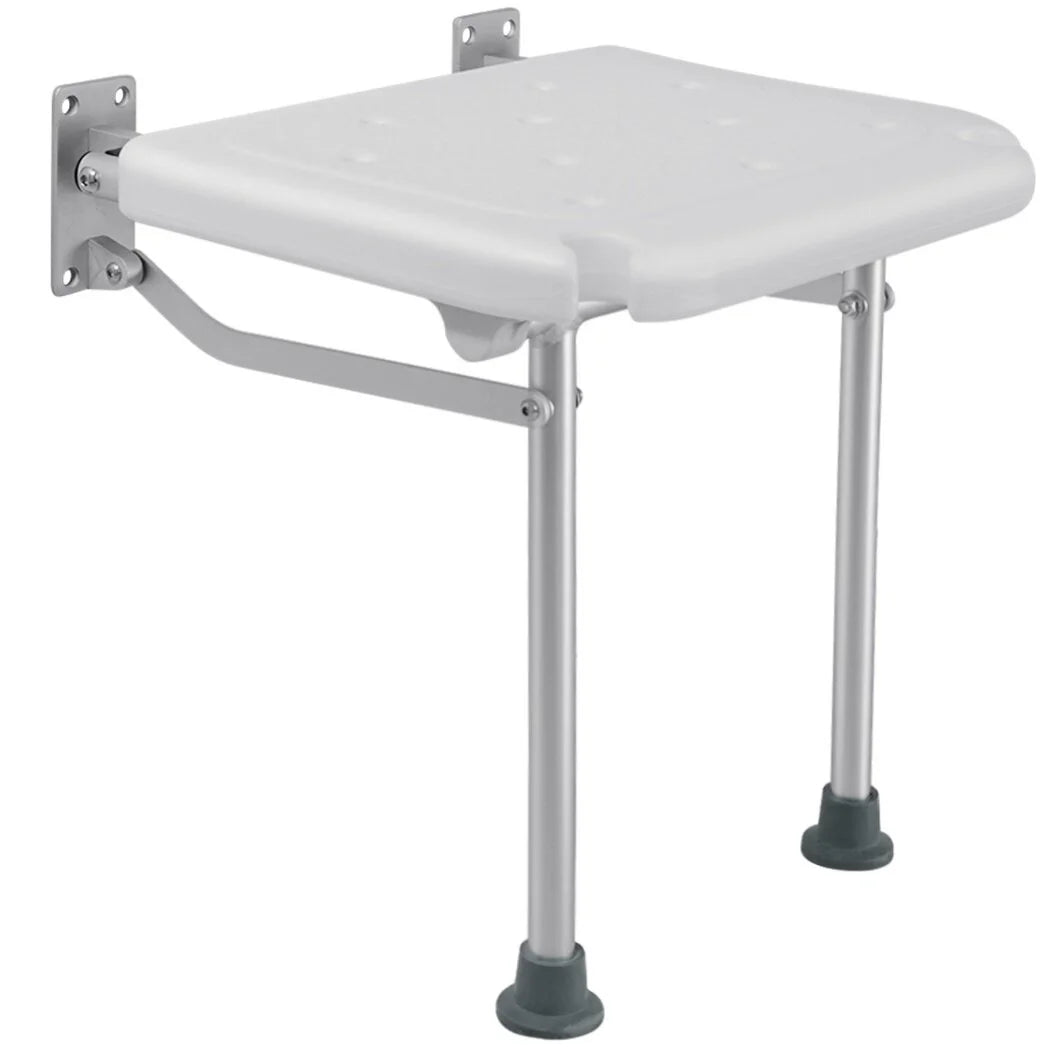 Folding Shower Seat, Wall Mounted, Folding, with Shower Head Slot & Non Slip Pads