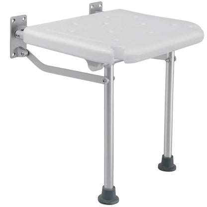 Folding Shower Seat, Wall Mounted, Folding, with Shower Head Slot & Non Slip Pads
