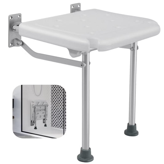 Folding Shower Seat, Wall Mounted, Folding, with Shower Head Slot & Non Slip Pads