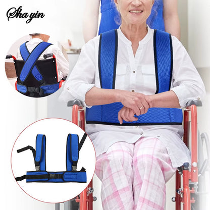 Wheelchair Waist Strap Belt Breathable Elderly Wheelchair Anti-Fall Azimuth Support Fixing Straps Nursing Band for Elderly