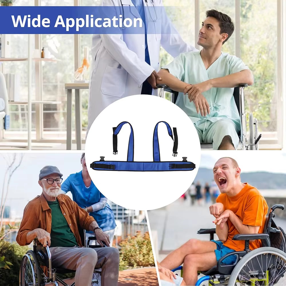 Wheelchair Waist Strap Belt Breathable Elderly Wheelchair Anti-Fall Azimuth Support Fixing Straps Nursing Band for Elderly